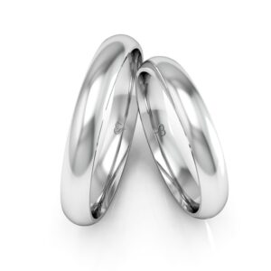 Alianças de Namoro Prata 925 – Polida, Abaulada, 3.5mm