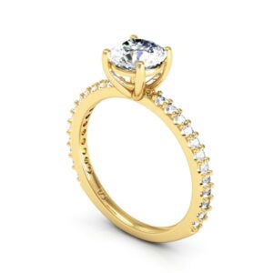 Anel Debutante Daisy Ouro 18K com Zircônias