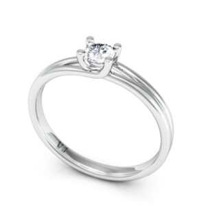 Anel Solitário de Prata – Modelo Appeal