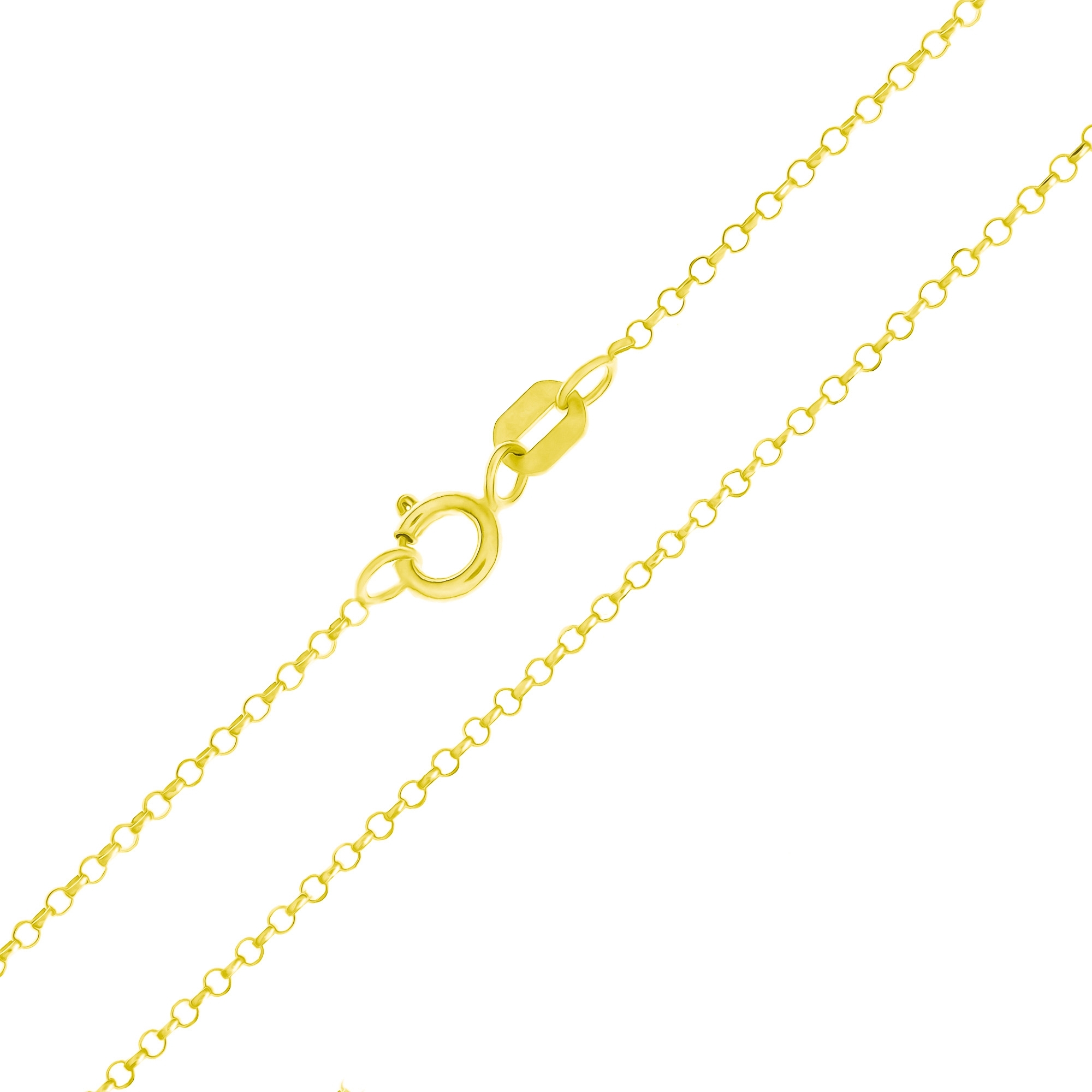 Corrente Elo Português Diamantada em Ouro 18K