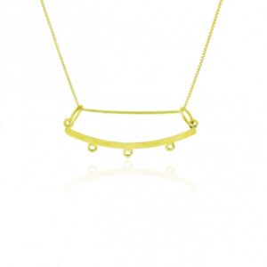 Pingente Canga em Ouro 18K com 3 Argolas para Personalização