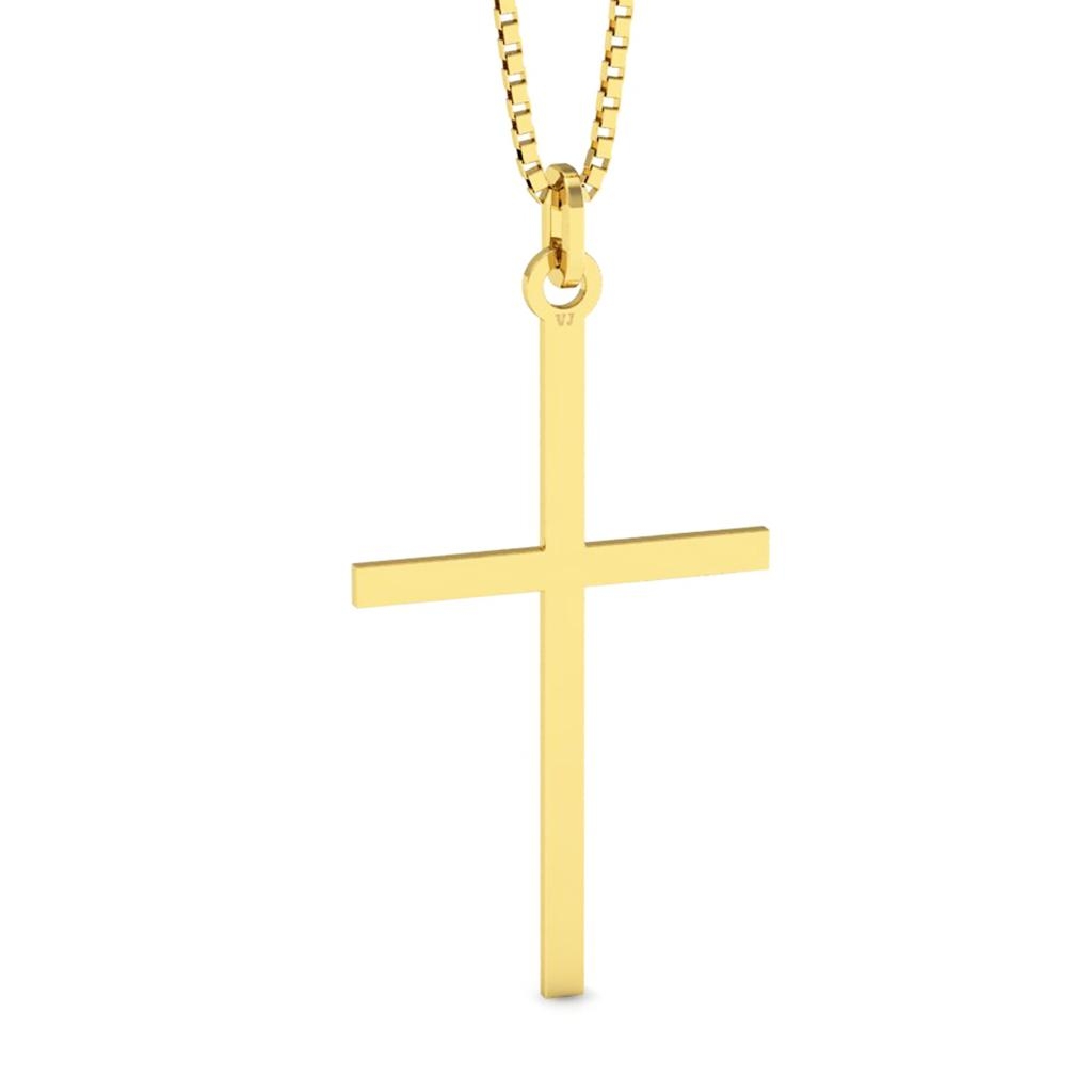 Pingente Cruz Latina em Ouro 18K