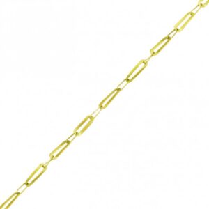 Pulseira Masculina com Elos Alternados em Ouro 18K