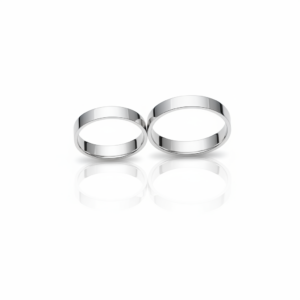 Par de Alianças Essenza em Prata 925-3mm