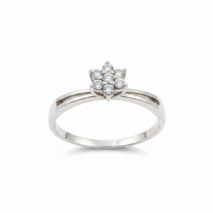 Anel Solitário Diamond Excellence em Ouro Branco 18K
