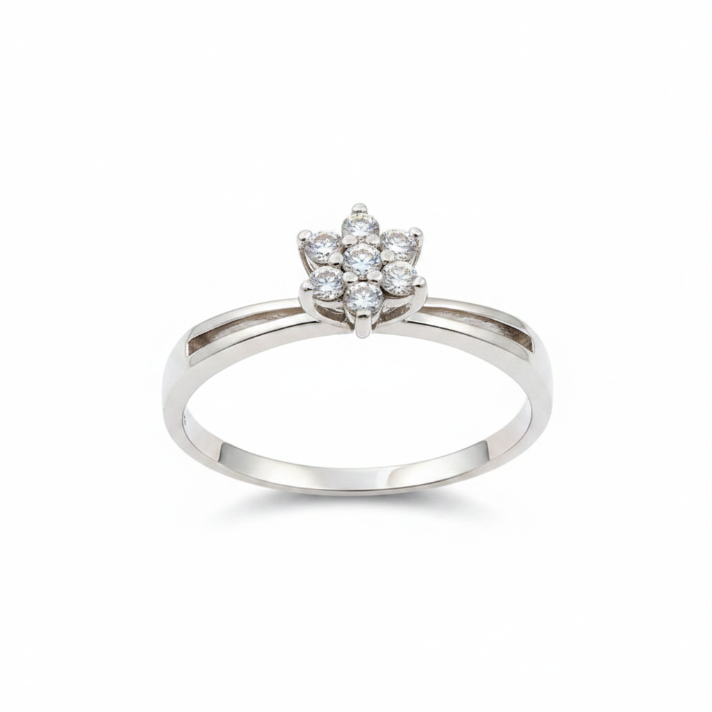 Anel Solitário Diamond Excellence em Ouro Branco 18K