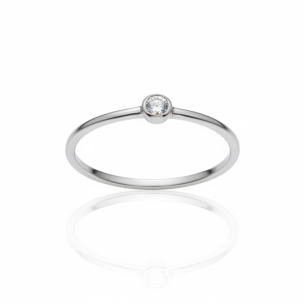Anel Ponto de Luz Infinity em Prata 925