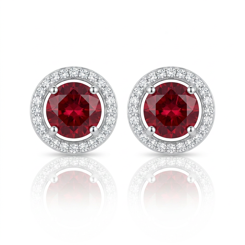 Brinco Lumina Rouge em Prata 925
