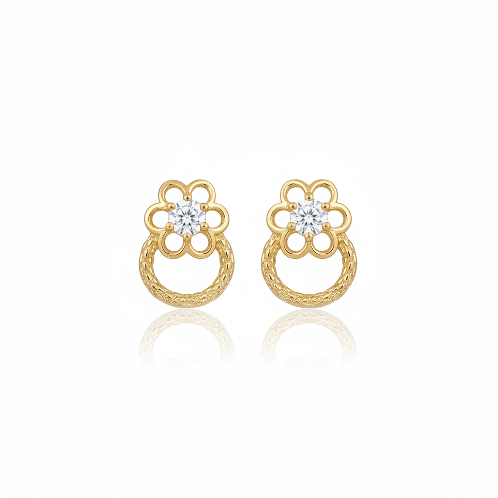 Conjunto Flores do Encanto em Ouro 18K - Imagem 3