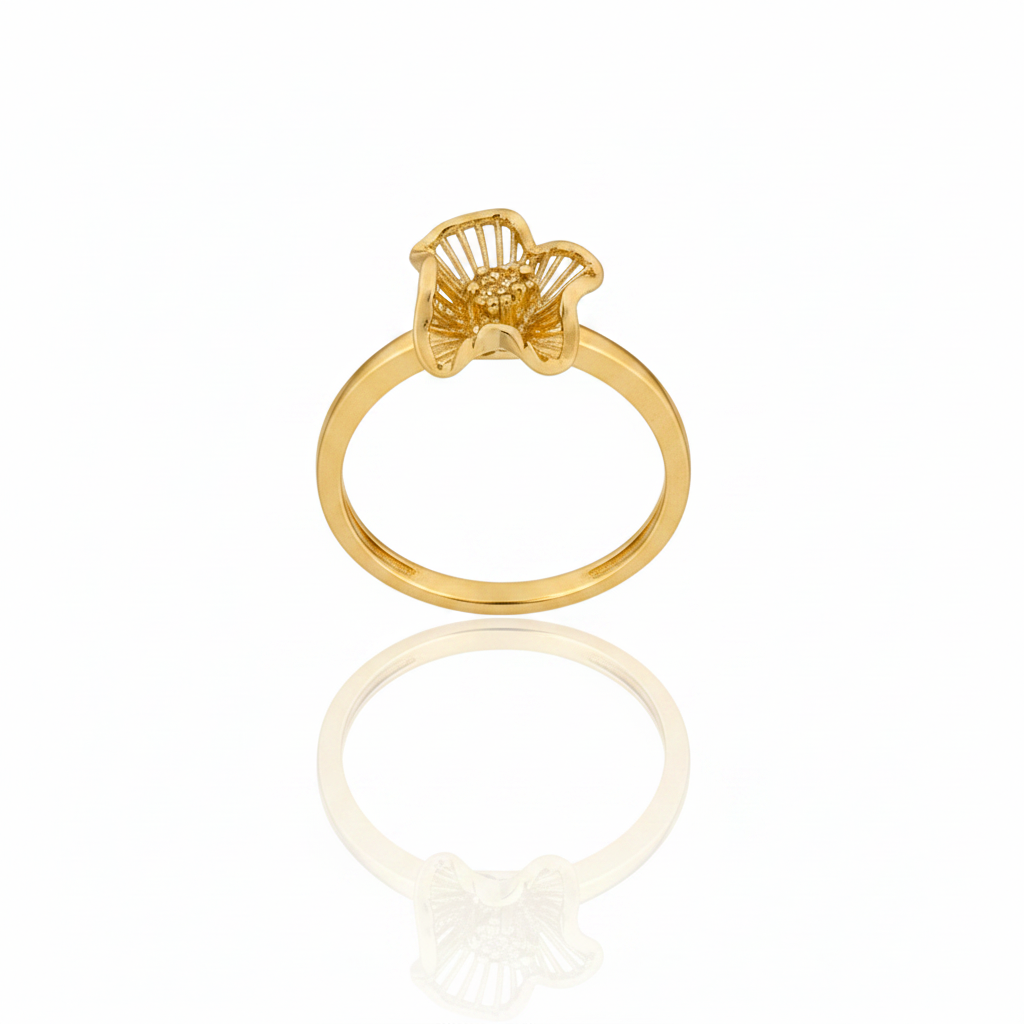 Conjunto Flor Radiante em Ouro 18K - Imagem 4