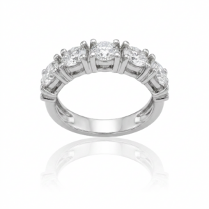 Anel Eternity Crown em Prata 925