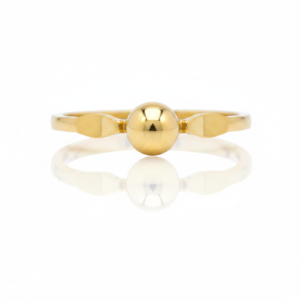 Anel Esfera de Luz em Ouro 18K