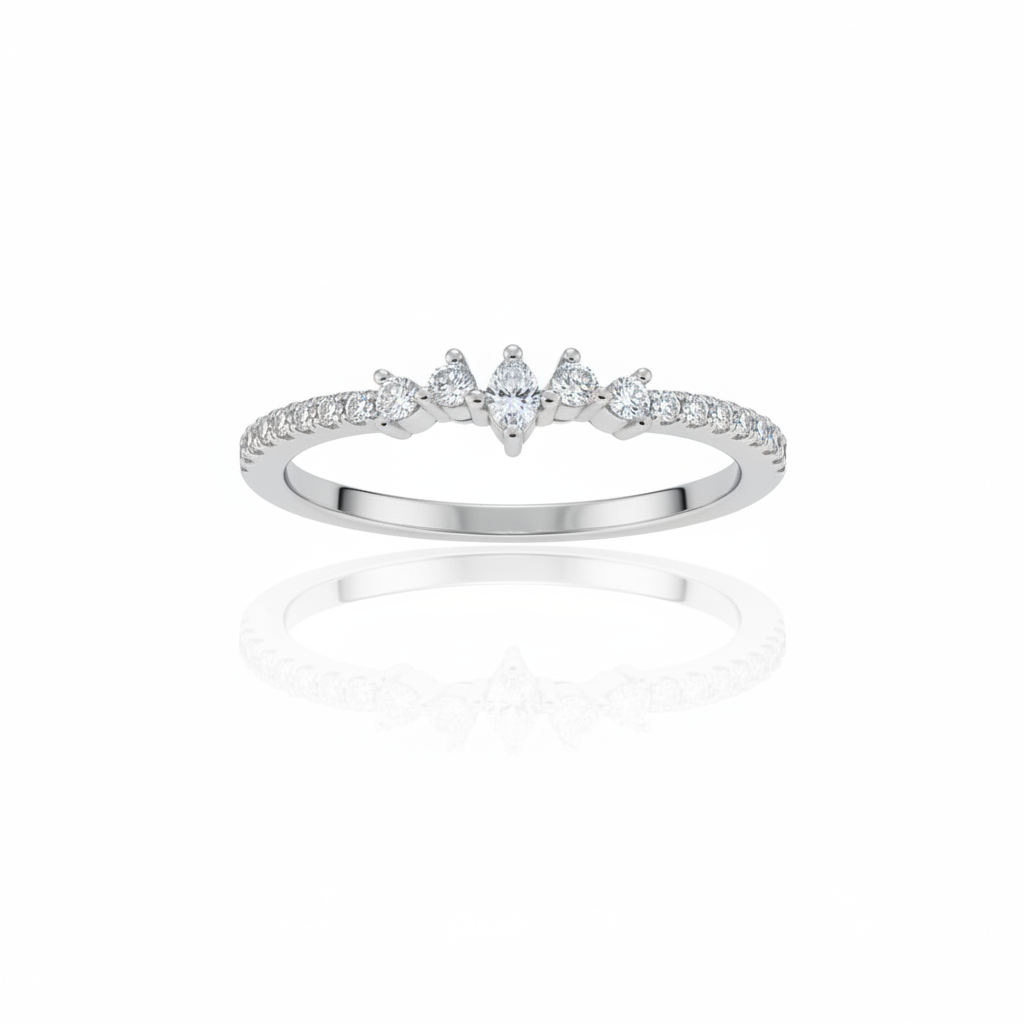 Anel Tiara Royale em Prata 925