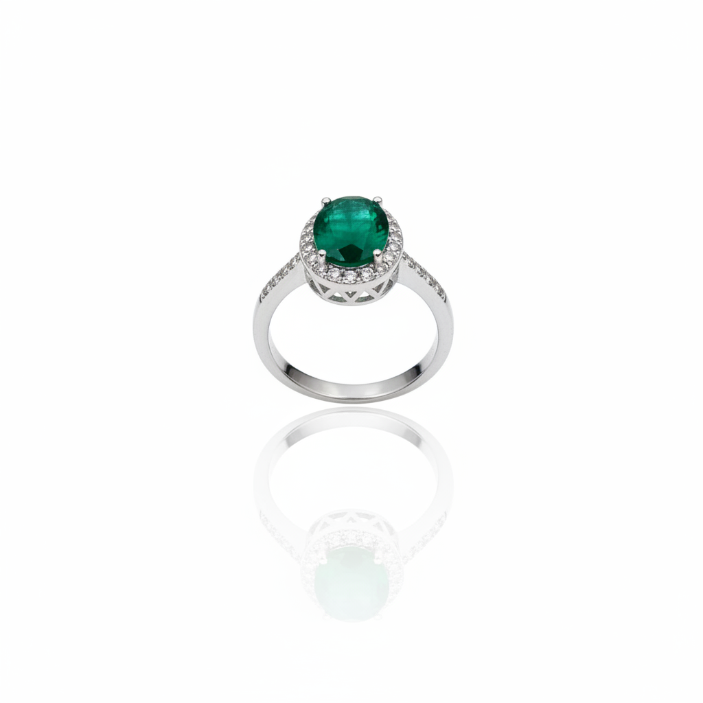 Conjunto Verde Sovereign em Prata 925 - Imagem 4