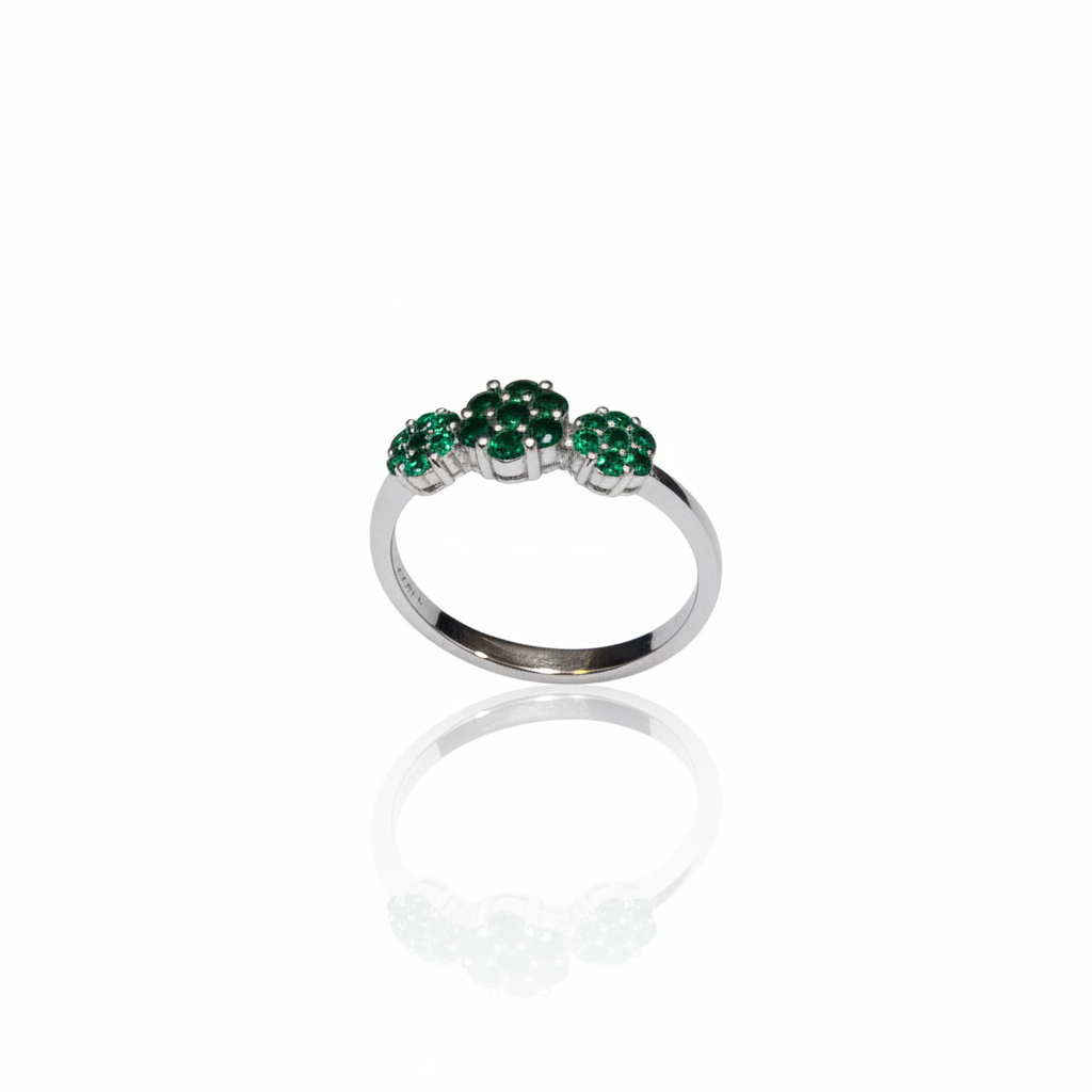 Conjunto Jardim Esmeralda em Prata 925 - Imagem 6
