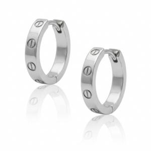 Brinco Argola Love Premium em Prata 925