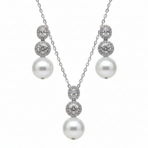 Conjunto Pérola Celestial em Prata 925