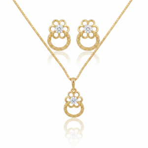 Conjunto Flores do Encanto em Ouro 18K