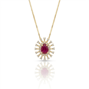 Colar Aurora Rubi em Ouro 18K