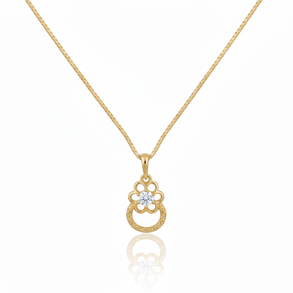 Colar Flores do Encanto em Ouro 18K