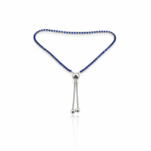 Pulseira Riviera Indigo Ajustável em Prata 925
