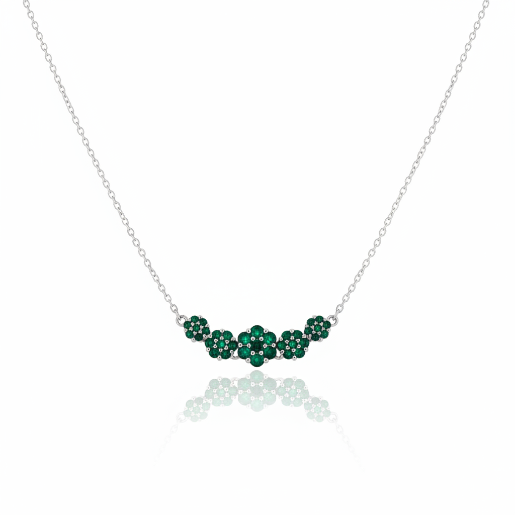 Conjunto Jardim Esmeralda em Prata 925 - Imagem 3