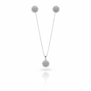 Conjunto Estrela Celestial em Prata 925