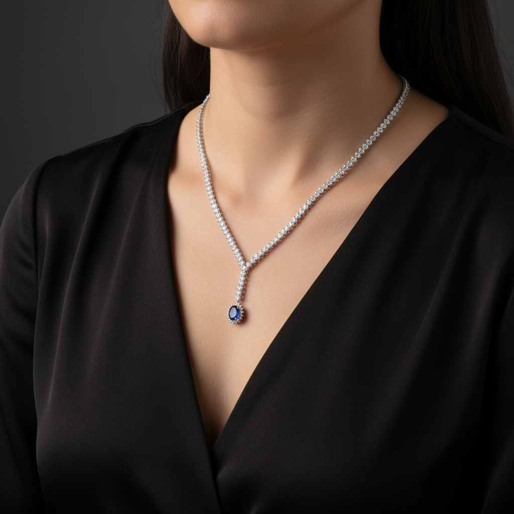 Conjunto Azul Majestique em Prata 925 - Imagem 3