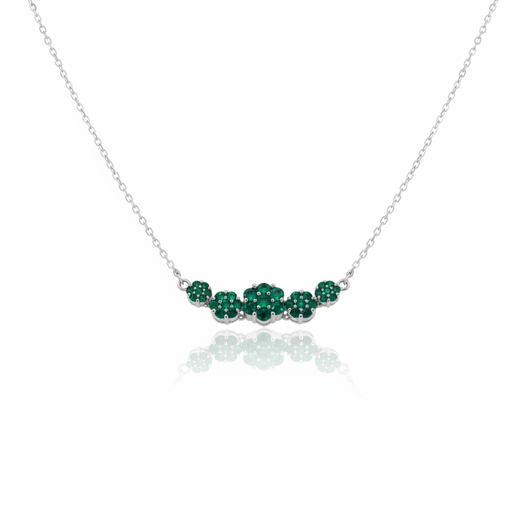 Conjunto Jardim Esmeralda em Prata 925 - Imagem 2