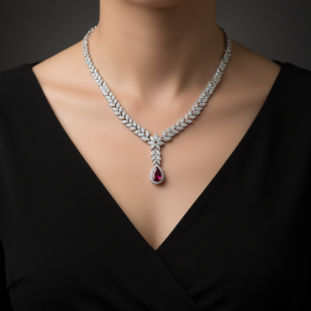 Conjunto Rouge Majesté em Prata 925 - Imagem 3