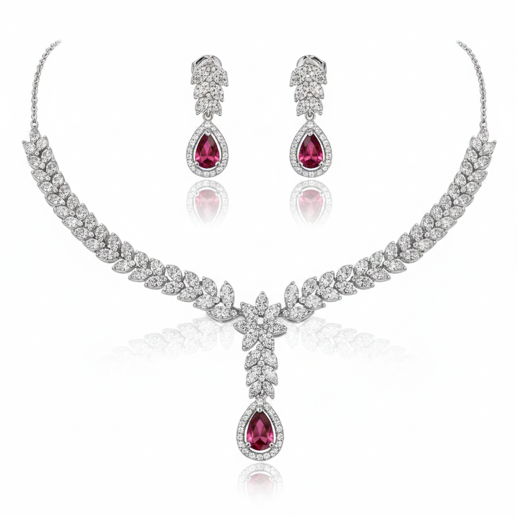 Conjunto Rouge Majesté em Prata 925