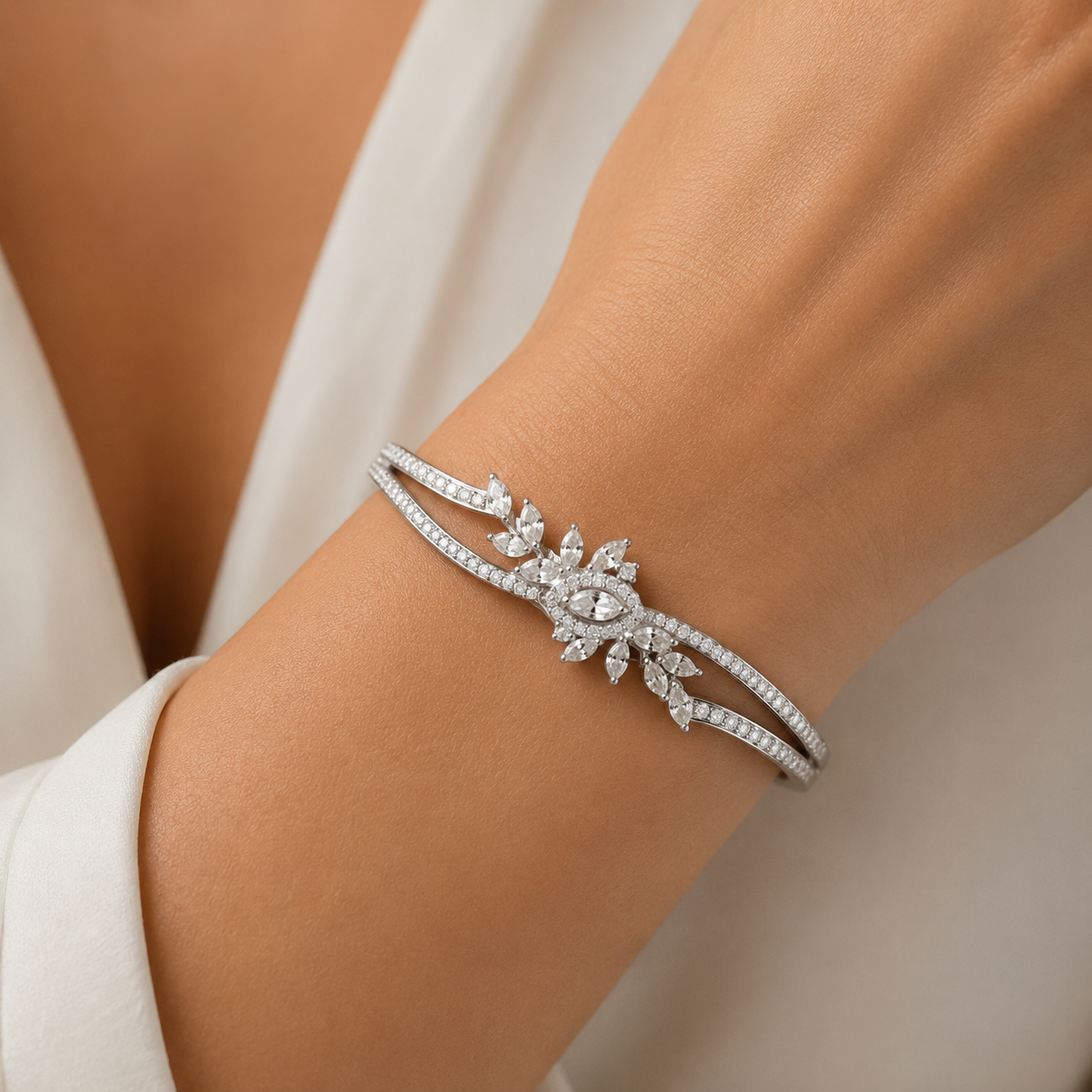 Bracelete Jardim de Cristais em Prata 925 - Imagem 2