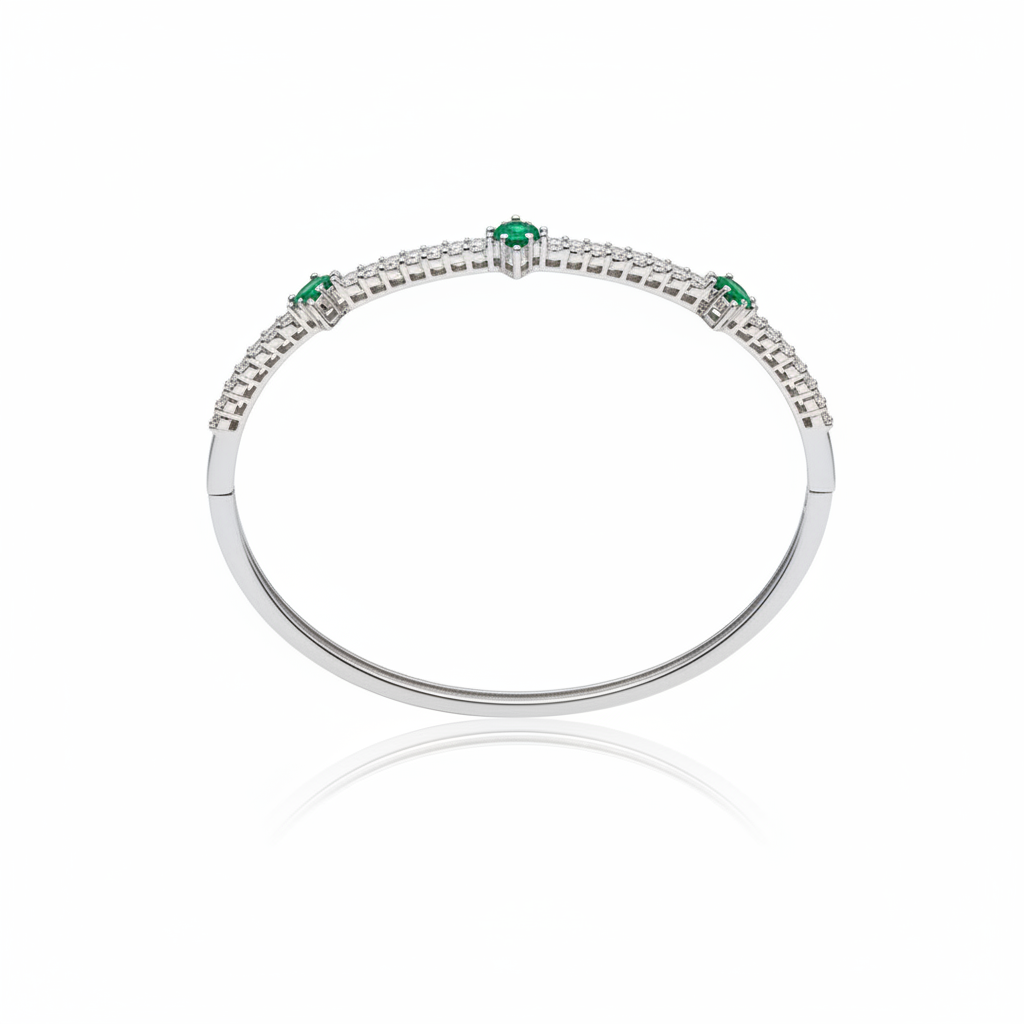Bracelete Riviera Vert em Prata 925