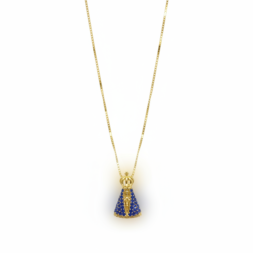 Colar Manto Sagrado em Ouro 18K