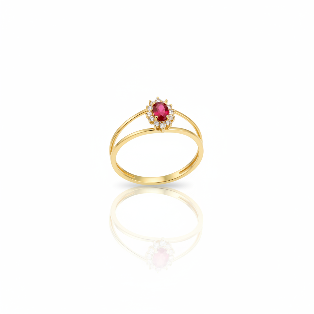 Anel de Formatura Rubi Celebration em Ouro 18K