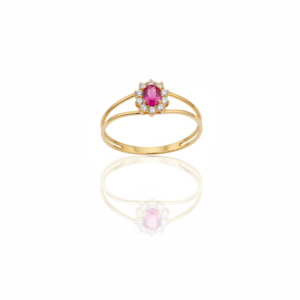 Anel de Formatura Rubi Essence em Ouro 18K