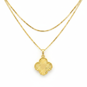 Colar Flor de Aurora em Ouro 18K