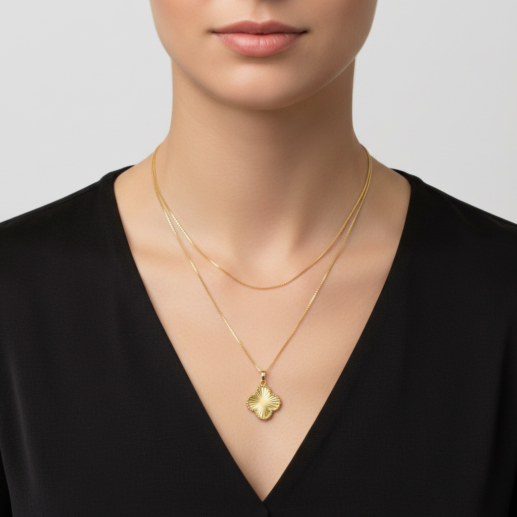 Colar Flor de Aurora em Ouro 18K - Imagem 3