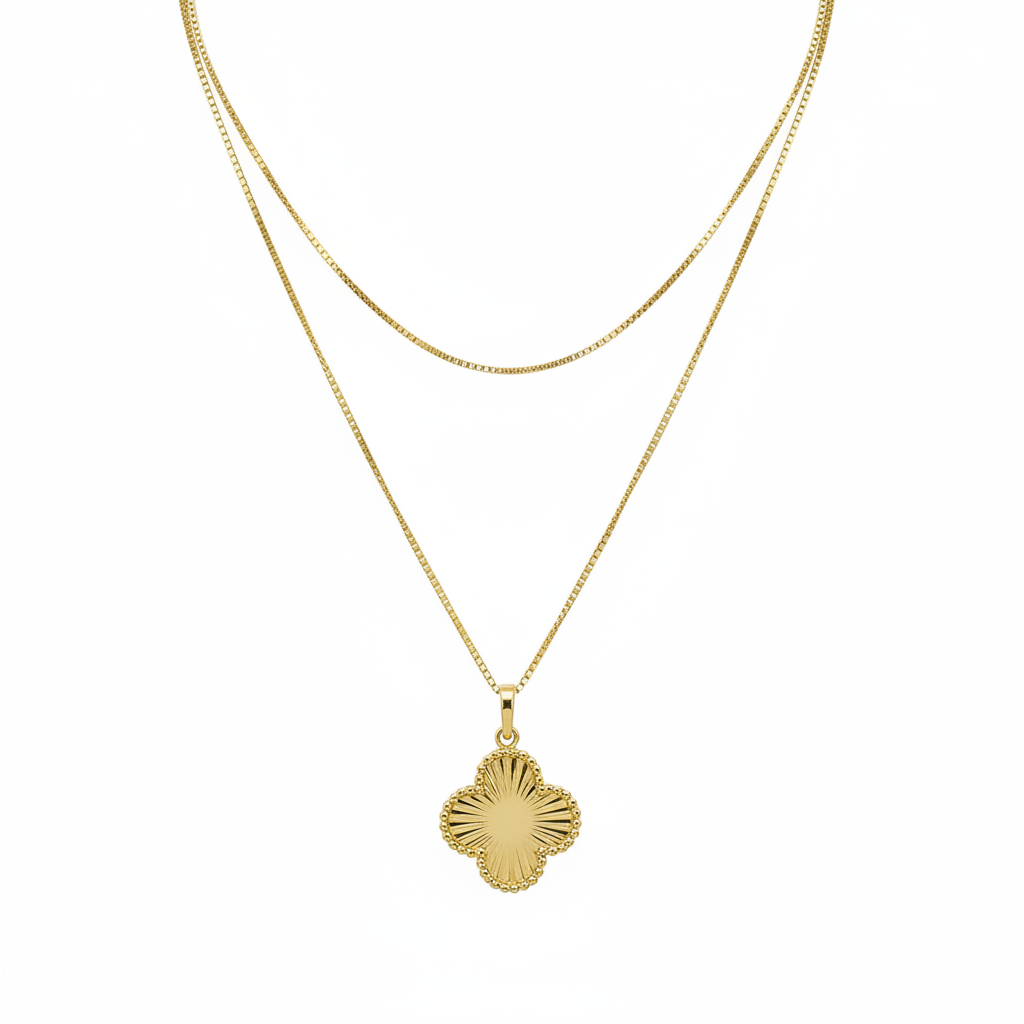 Colar Flor de Aurora em Ouro 18K - Imagem 2