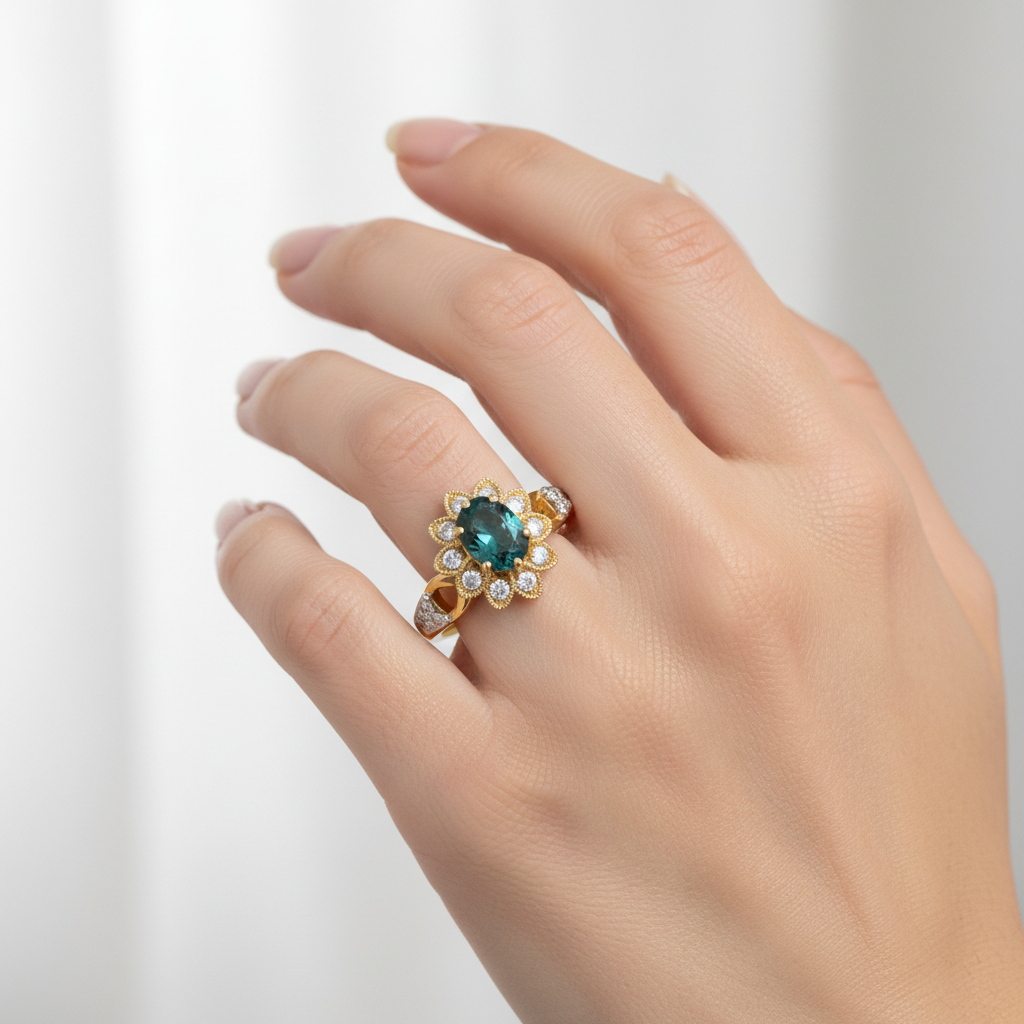 Anel de Formatura Vert Imperial em Ouro 18K - Imagem 3