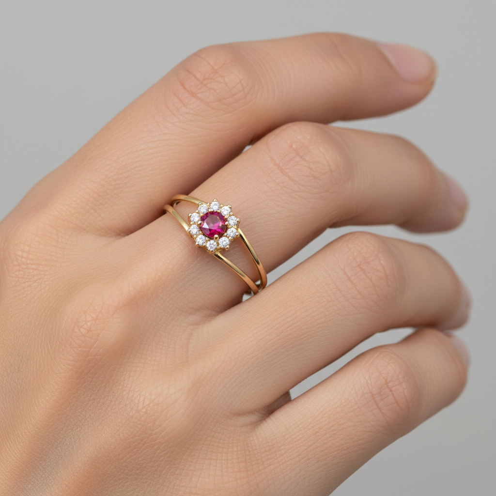 Anel de Formatura Rubi Essence em Ouro 18K - Imagem 3