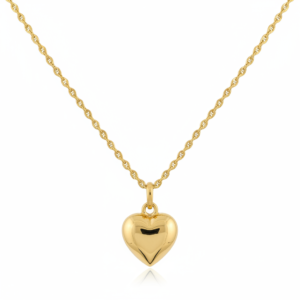 Colar Coração Entrelaçado em Ouro 18K