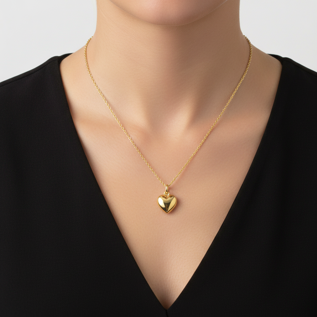 Colar Coração Entrelaçado em Ouro 18K - Imagem 3