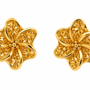 Brinco Flor de Aurélia em Ouro 18K