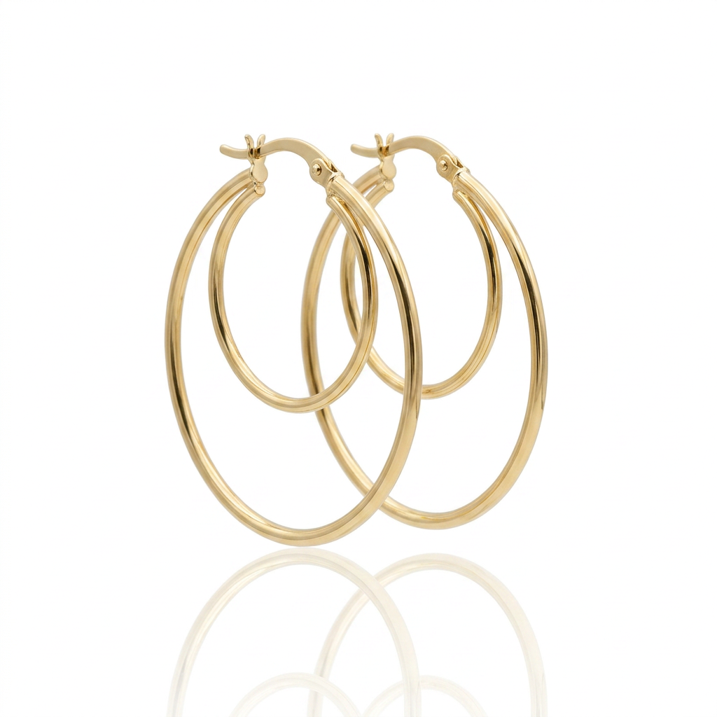 Brinco Goccia Infinita em Ouro 18K