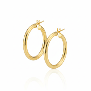 Brinco Argola Grand Élégance em Ouro 18K