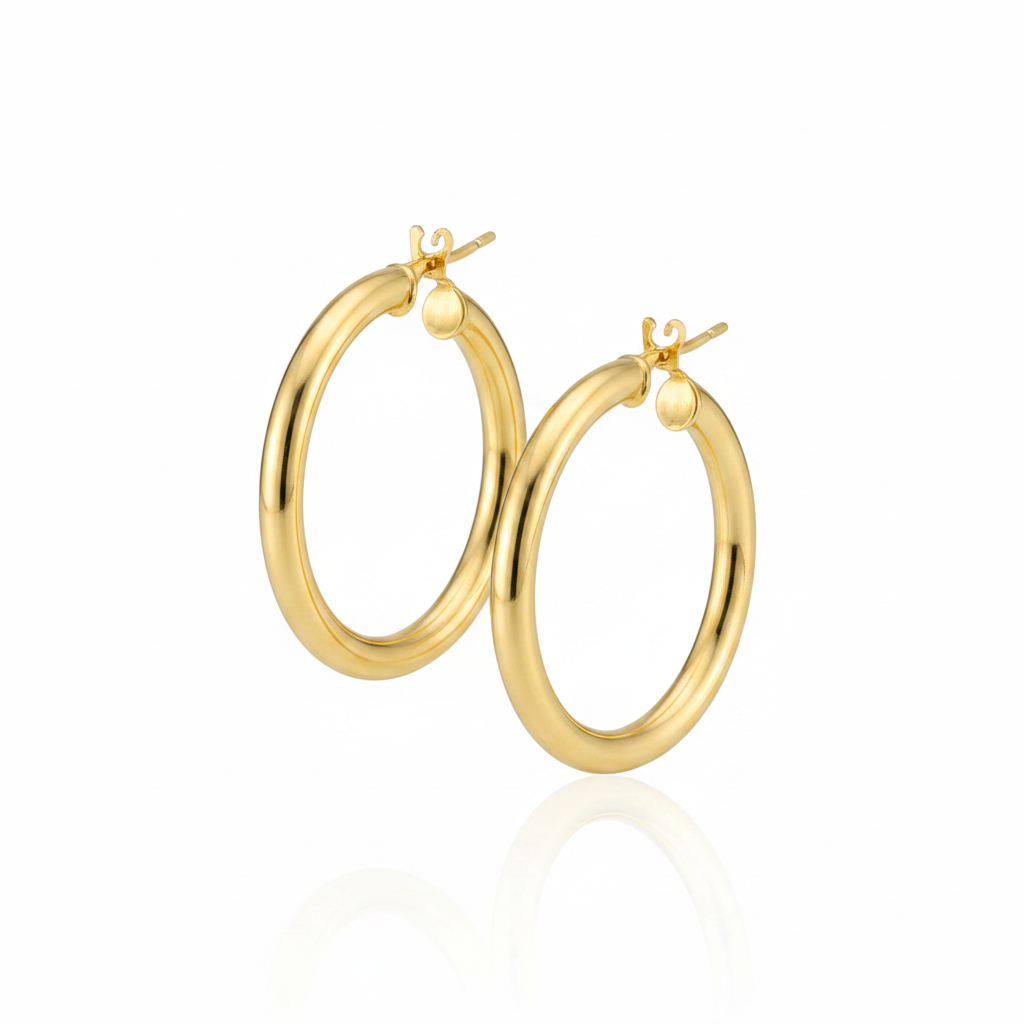 Brinco Argola Grand Élégance em Ouro 18K