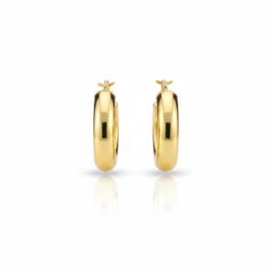 Brinco Aura Dourada em Ouro 18K