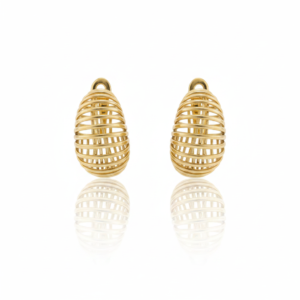 Brinco Ônix Lumière em Ouro 18K