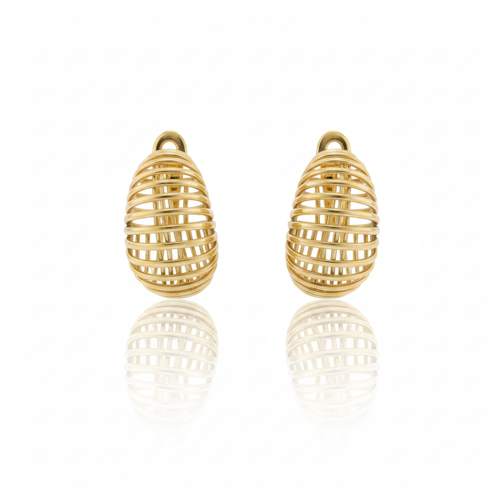 Brinco Ônix Lumière em Ouro 18K